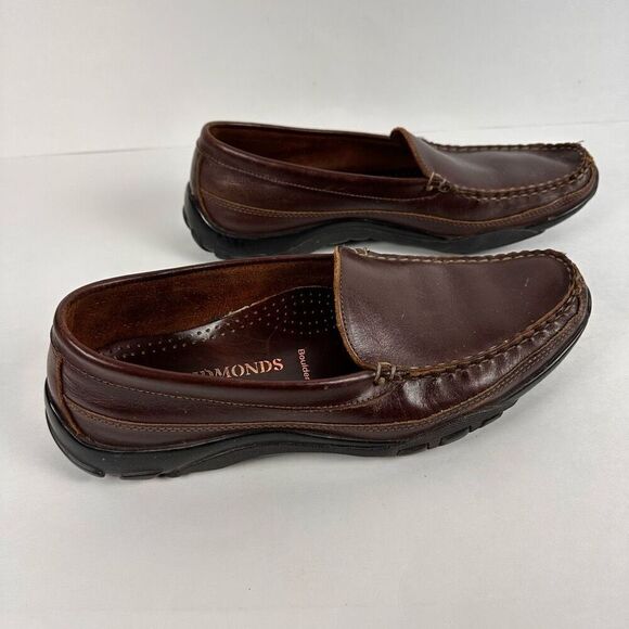 Allen Edmonds Mens Boulder Leather Driving Mocs 9.5 Brown - Picture 4 of 11
